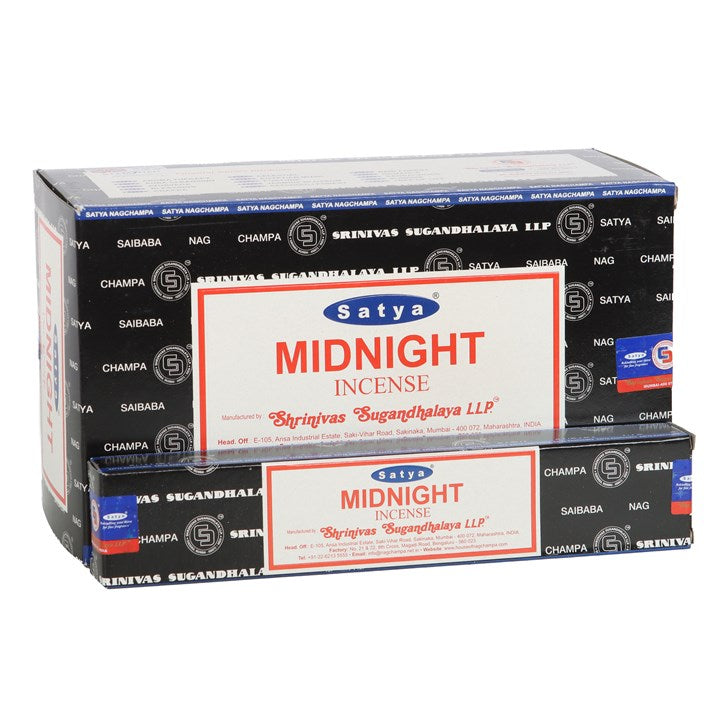 Set of 12 Midnight Incense by Satya (12/50)