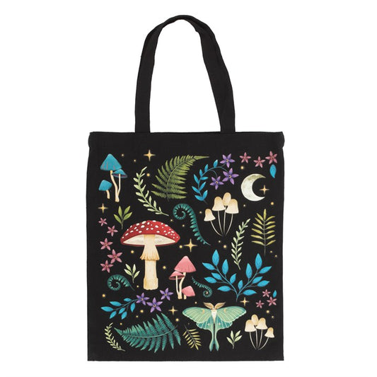 Mushroom Tote Bag | Dark Forest Celestial Woodland Bag