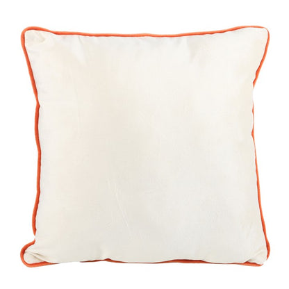 35cm Square Spooky Cat and Pumpkin Print Cushion