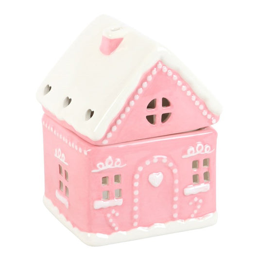Pink Gingerbread House Oil Burner | Christmas Décor