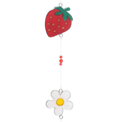 String of Daisy and Strawberry Suncatchers