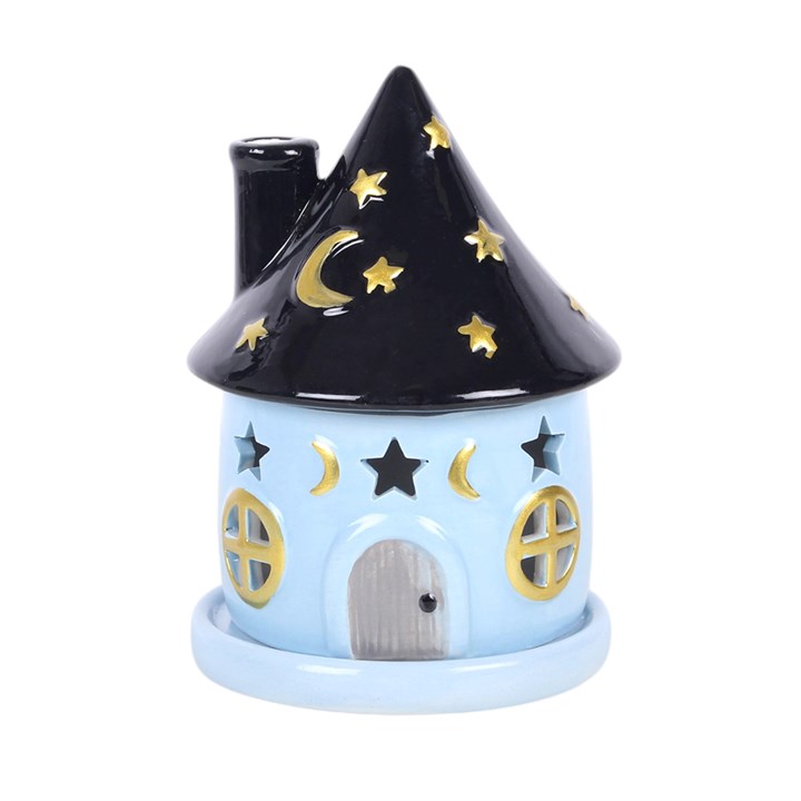 Celestial Cottage Incense Cone Holder – Moon & Stars