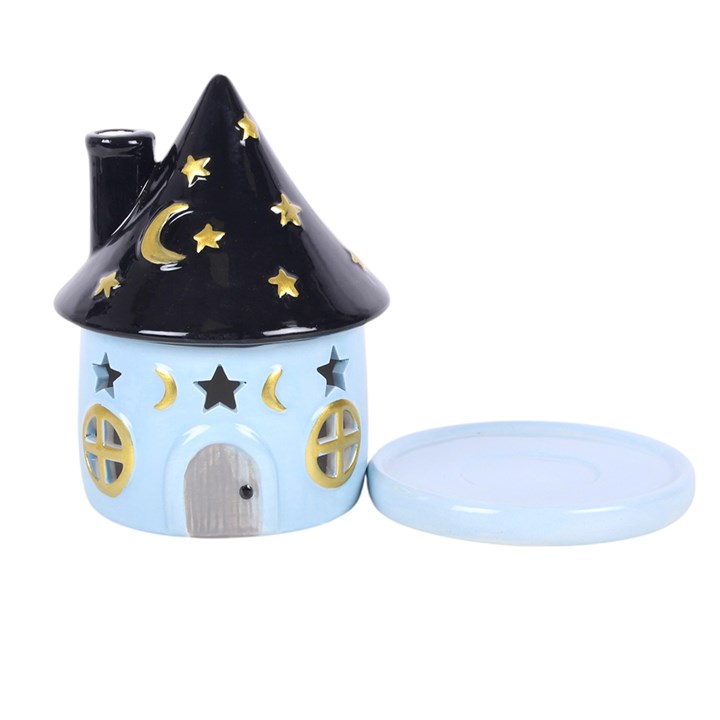 Celestial Cottage Incense Cone Holder – Moon & Stars