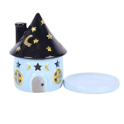 Celestial Cottage Incense Cone Holder – Moon & Stars