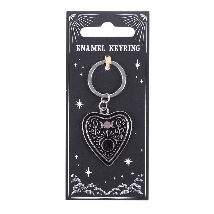 Black Planchette Keyring – Witchy Talking Board Keychain
