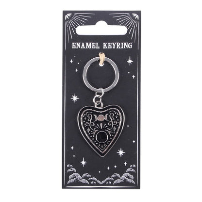Black Planchette Keyring – Witchy Talking Board Keychain