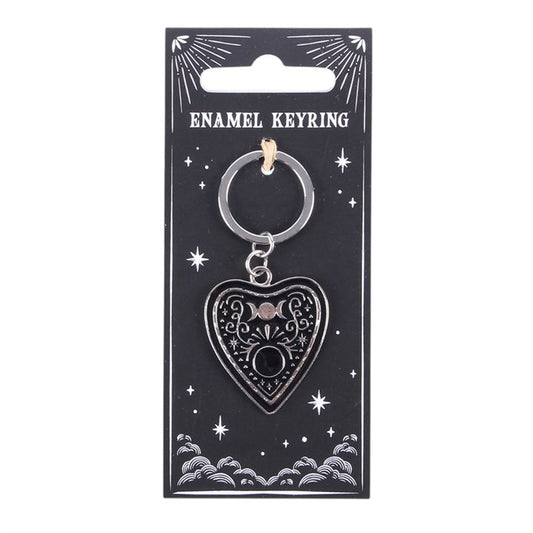Black Planchette Keyring – Witchy Talking Board Keychain