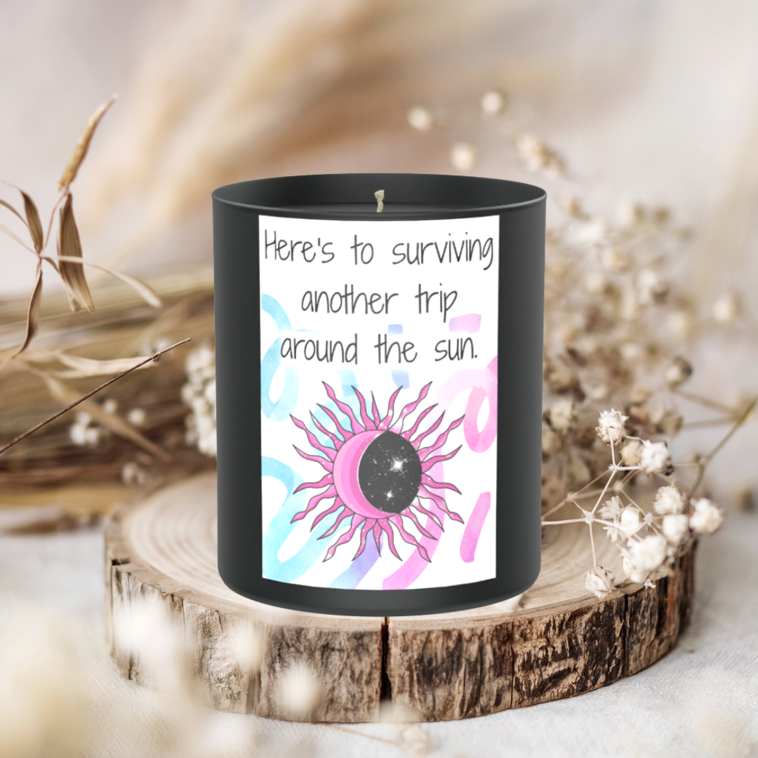 Here's To Surviving 200g Black Candle ‘Dark Noir’