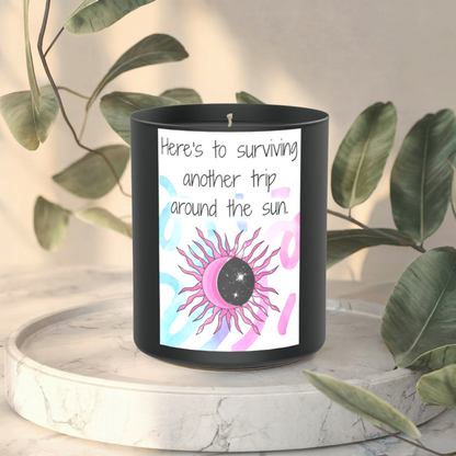 Here's To Surviving 200g Black Candle ‘Dark Noir’