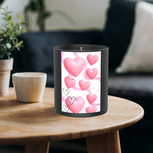 Hearts 200g Black Candle ‘Dark Noir’