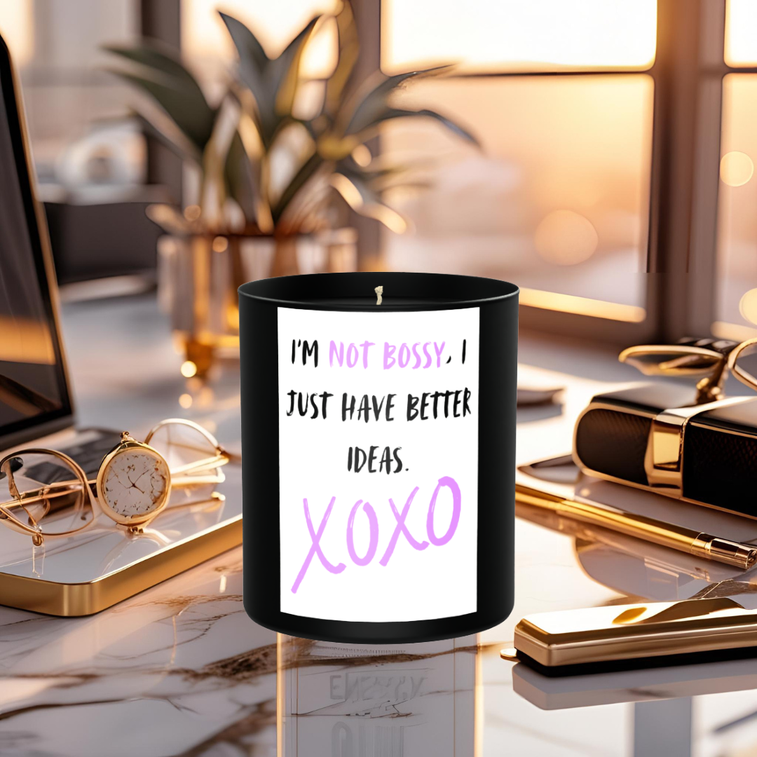 I Am Not Bossy 200g Black Candle ‘Dark Noir’