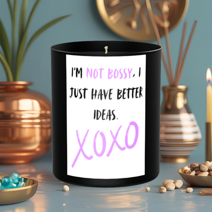 I Am Not Bossy 200g Black Candle ‘Dark Noir’