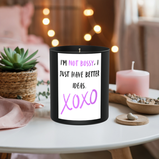I Am Not Bossy 200g Black Candle ‘Dark Noir’