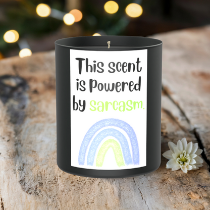 This Scent Is Powered By Sarcasm 200g Black Candle ‘Dark Noir’