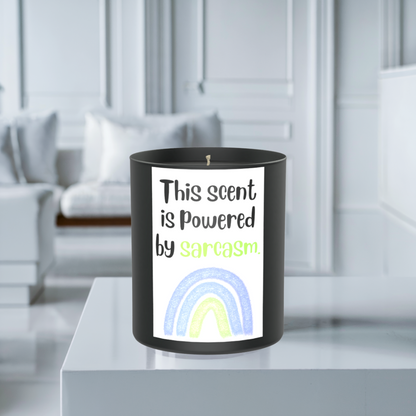 This Scent Is Powered By Sarcasm 200g Black Candle ‘Dark Noir’