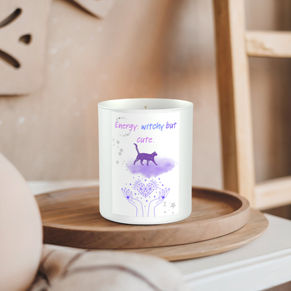 Witchy But Cute 200g White candle ‘Sandy Bay'