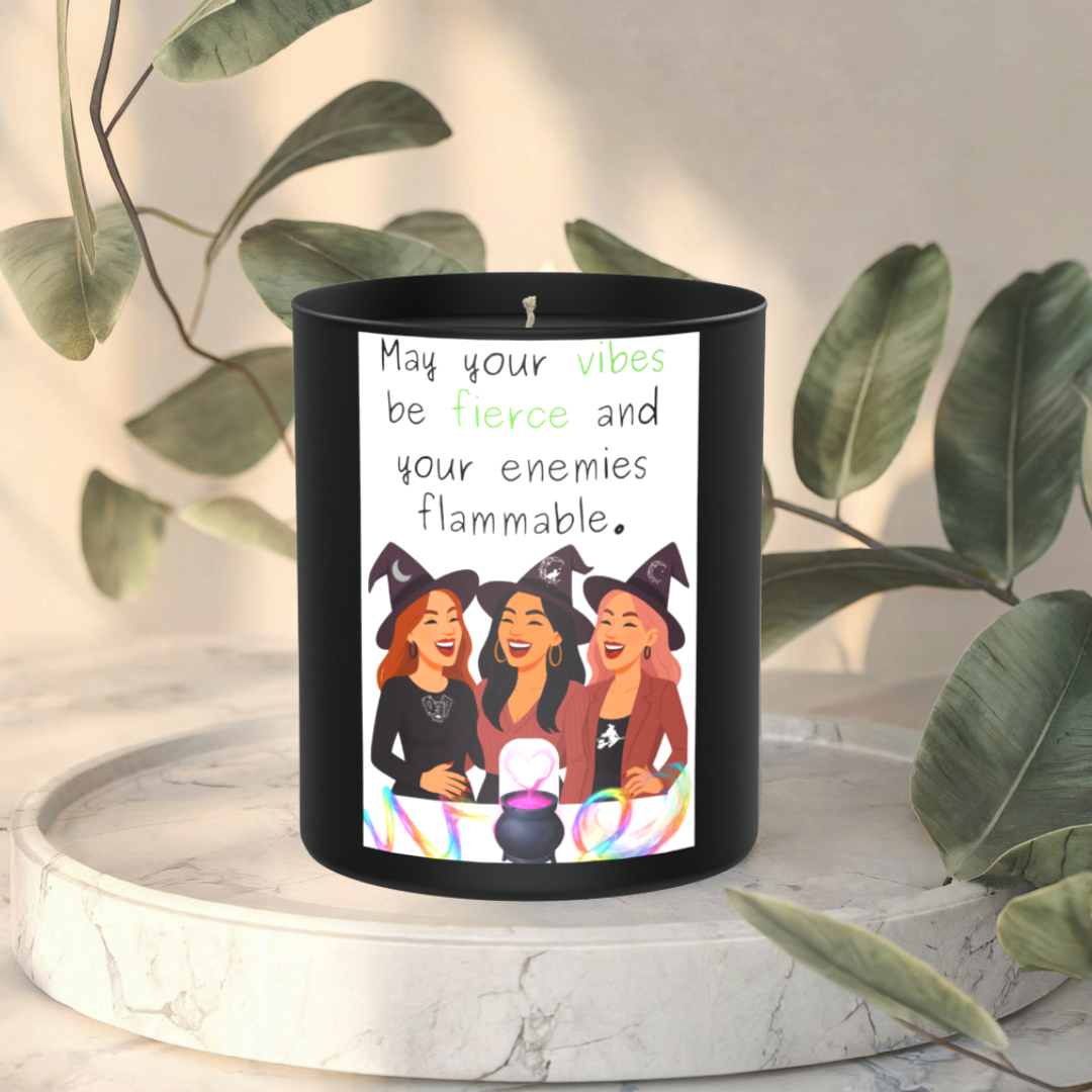 May Your Vibes Be Fierce 200g Black Candle ‘Dark Noir’