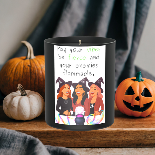 May Your Vibes Be Fierce 200g Black Candle ‘Dark Noir’
