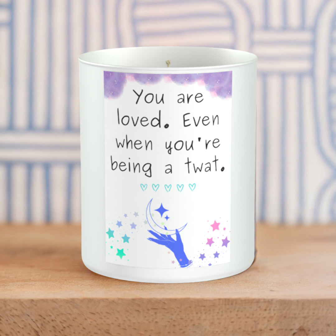 Funny Adult Humour 200g White candle ‘Sandy Bay'