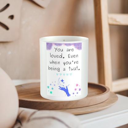 Funny Adult Humour 200g White candle ‘Sandy Bay'