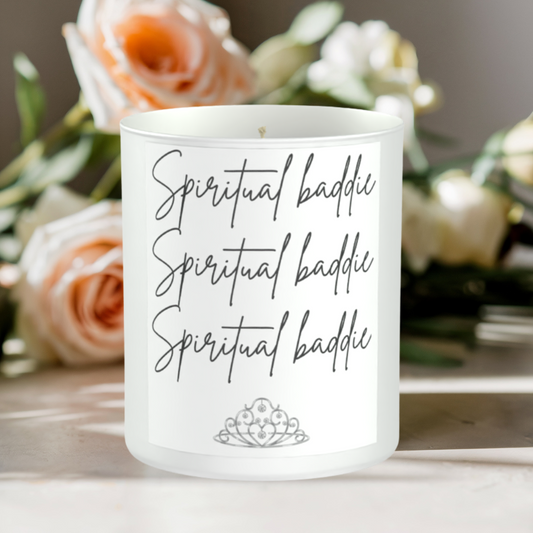 Spiritual Baddie 200g White candle ‘Sandy Bay'