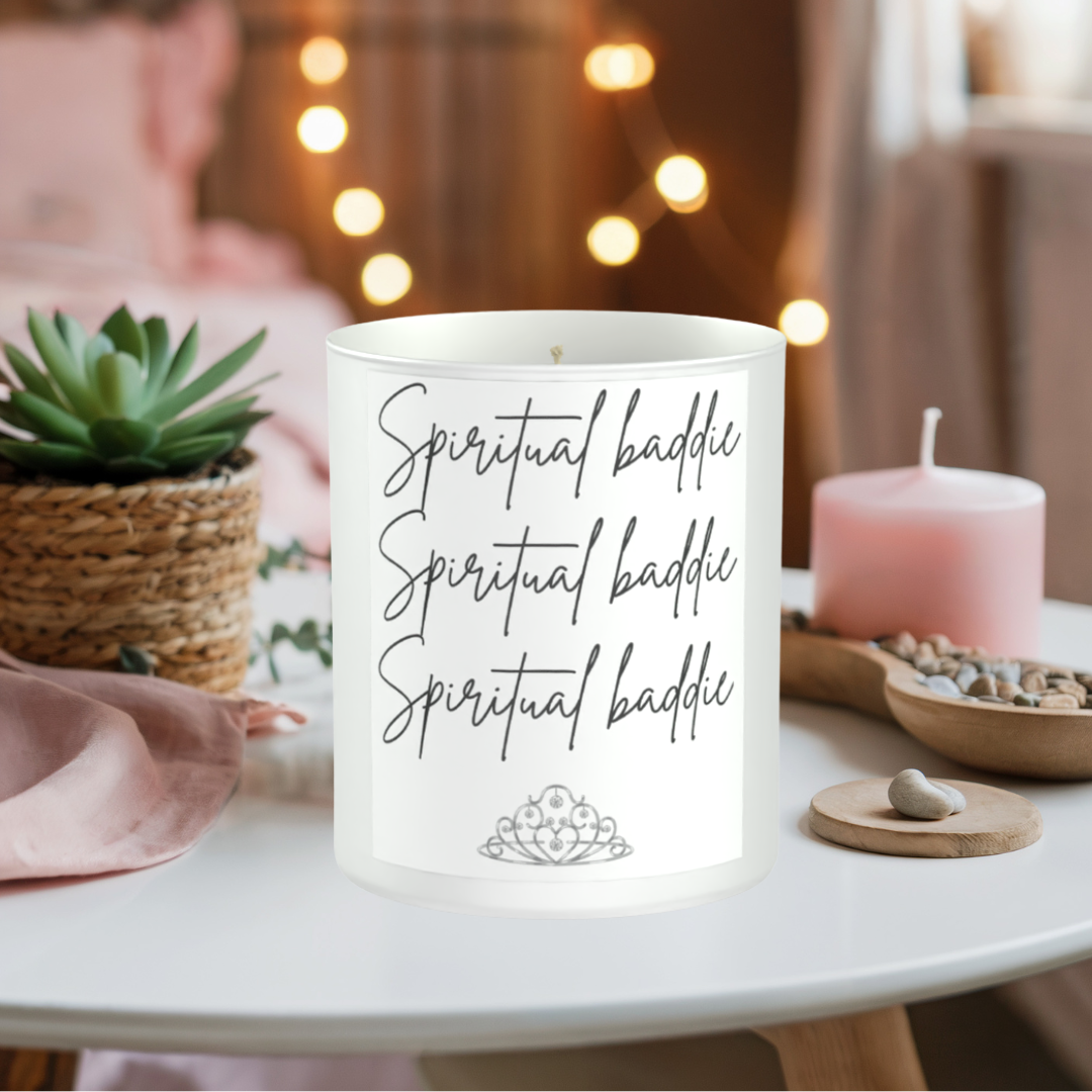 Spiritual Baddie 200g White candle ‘Sandy Bay'