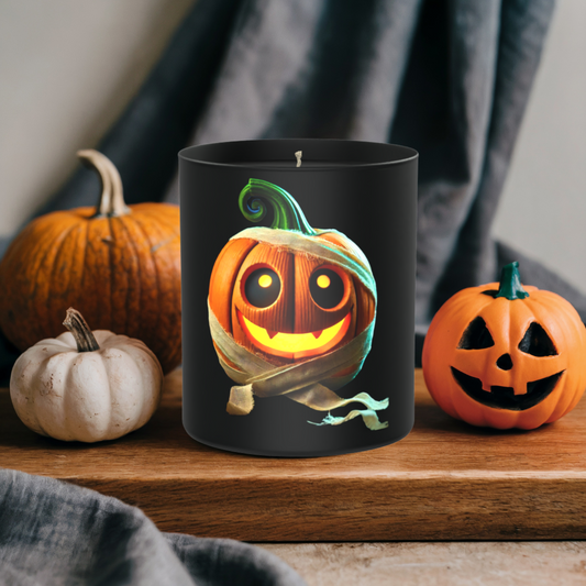Pumpkin Halloween 200g Black Candle ‘Dark Noir’