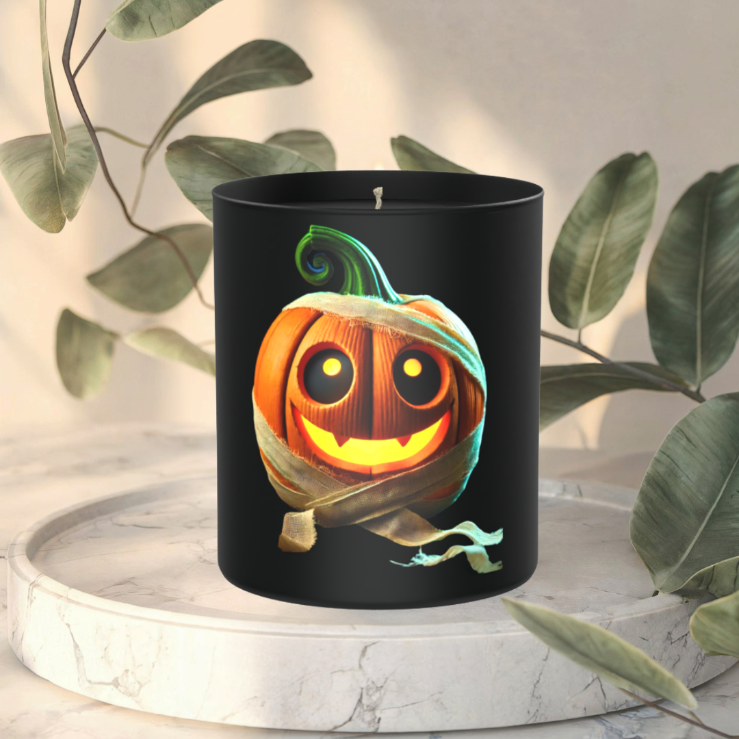 Pumpkin Halloween 200g Black Candle ‘Dark Noir’