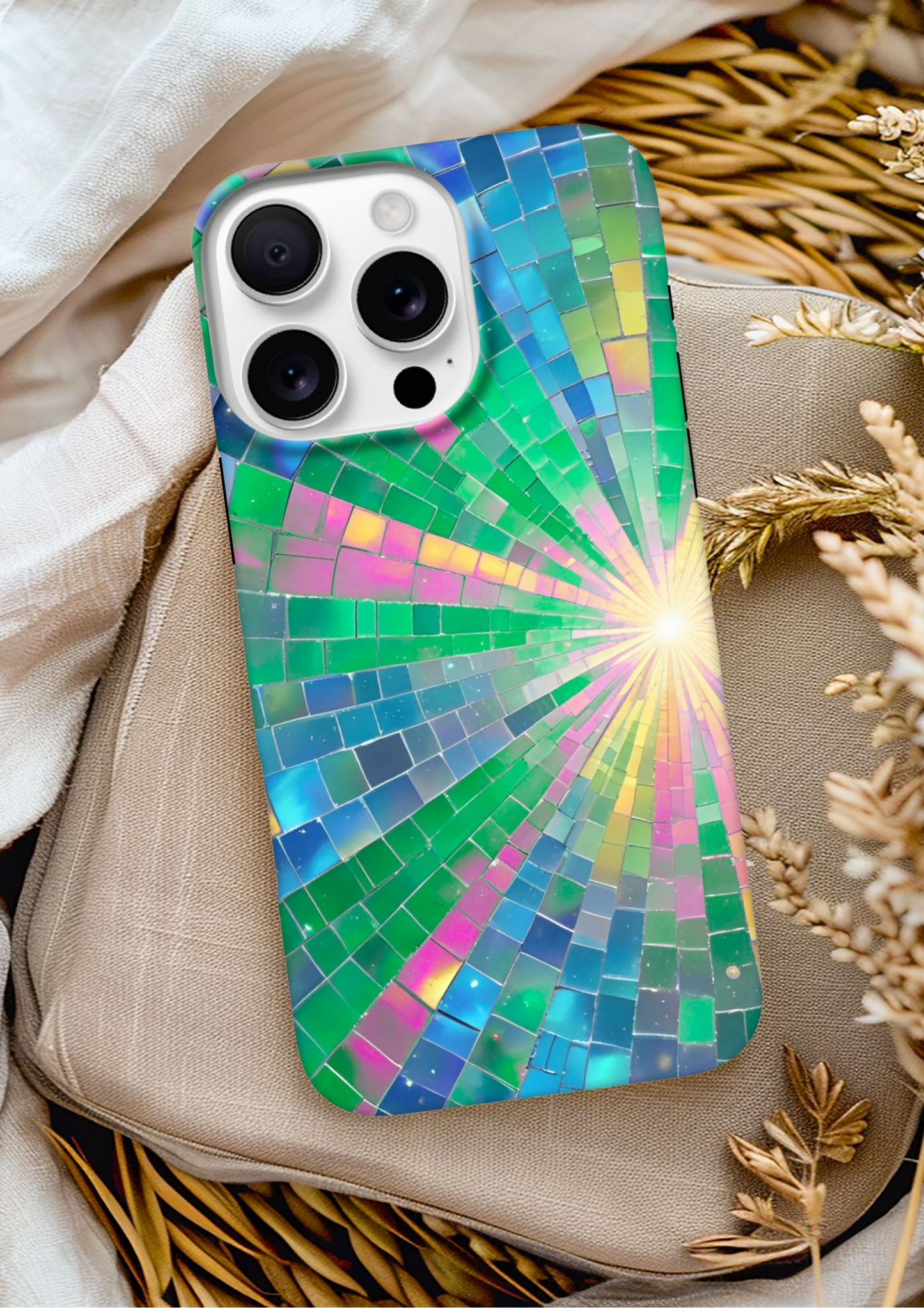 Rainbow Mosaic Burst Tough Case I Phone