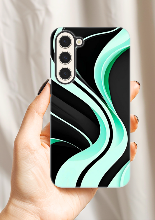 Mint Bay Swirl Tough case For Samsung Galaxy