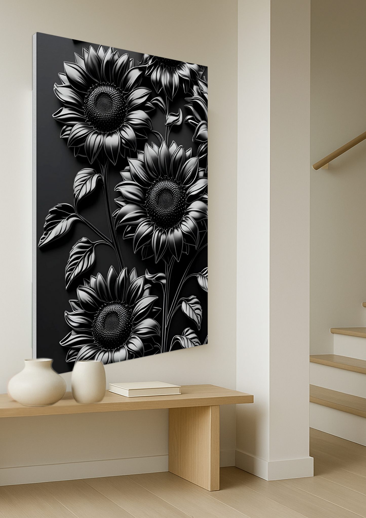 Shadow Sunflower Canvas