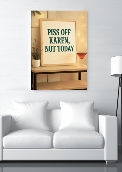 P*ss Off Karen Not Today Canvas