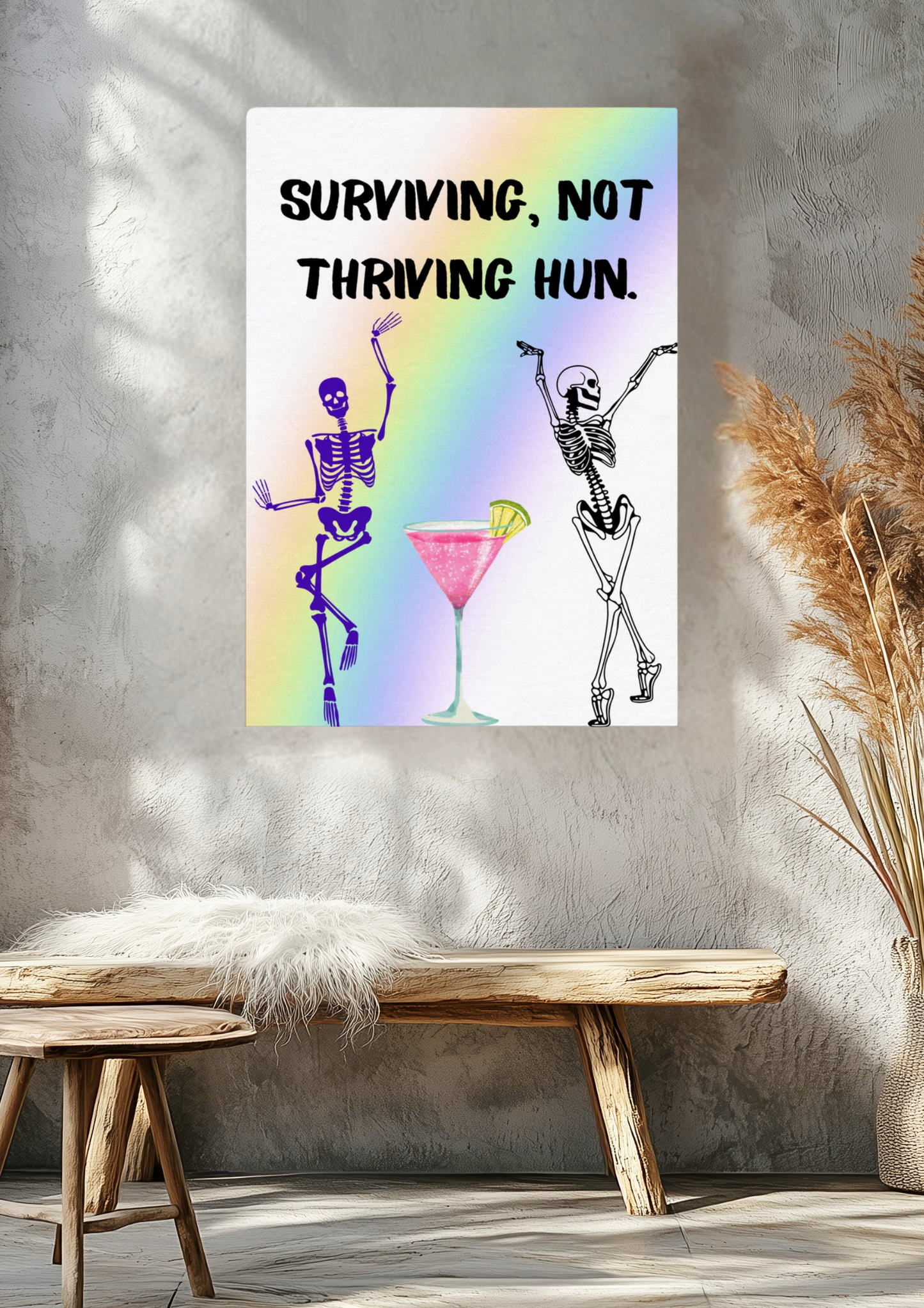 Surviving, Not Thriving Hun Canvas