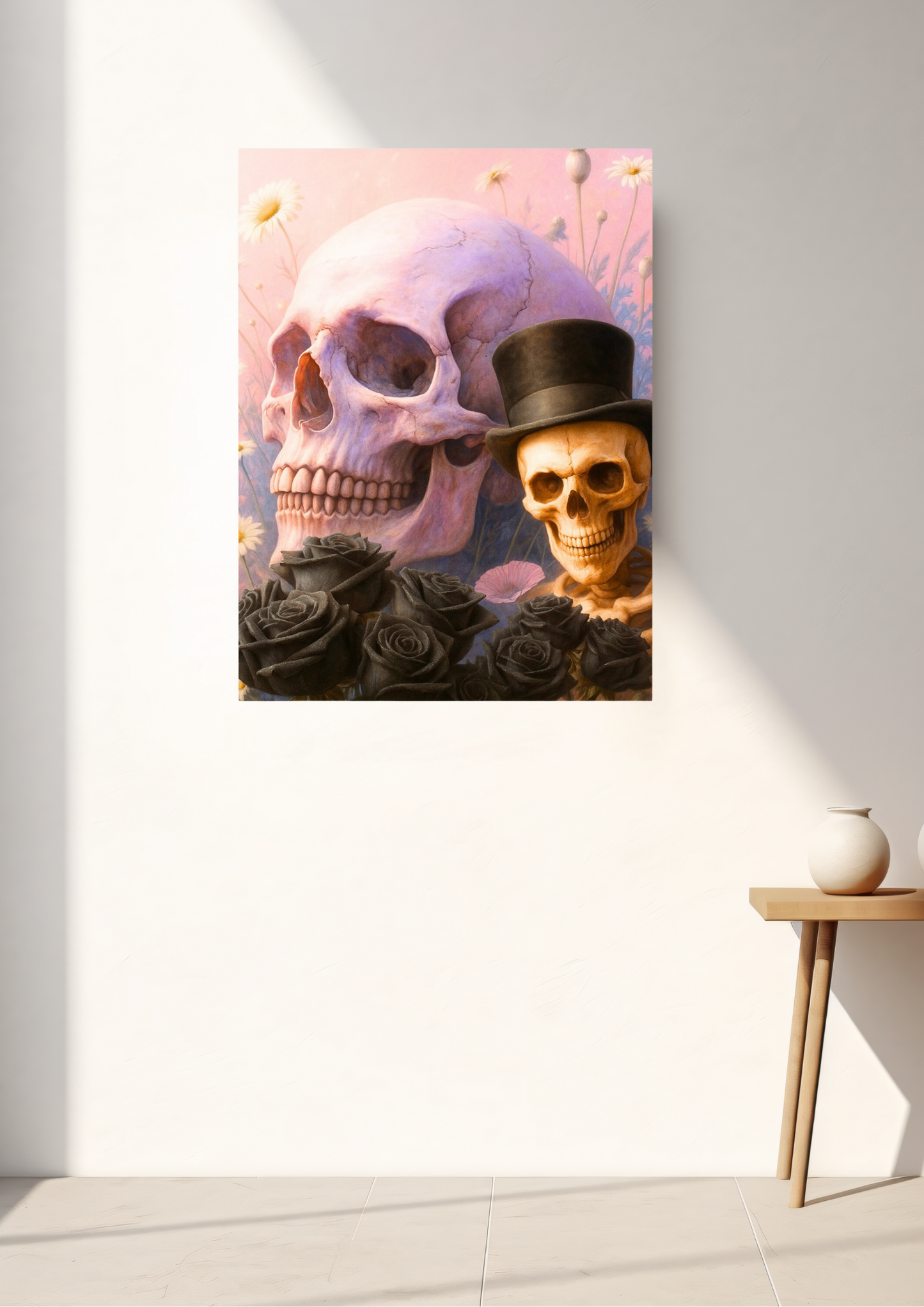 “Midnight Mischief: The Enchanted Skulls” Fine Art Poster
