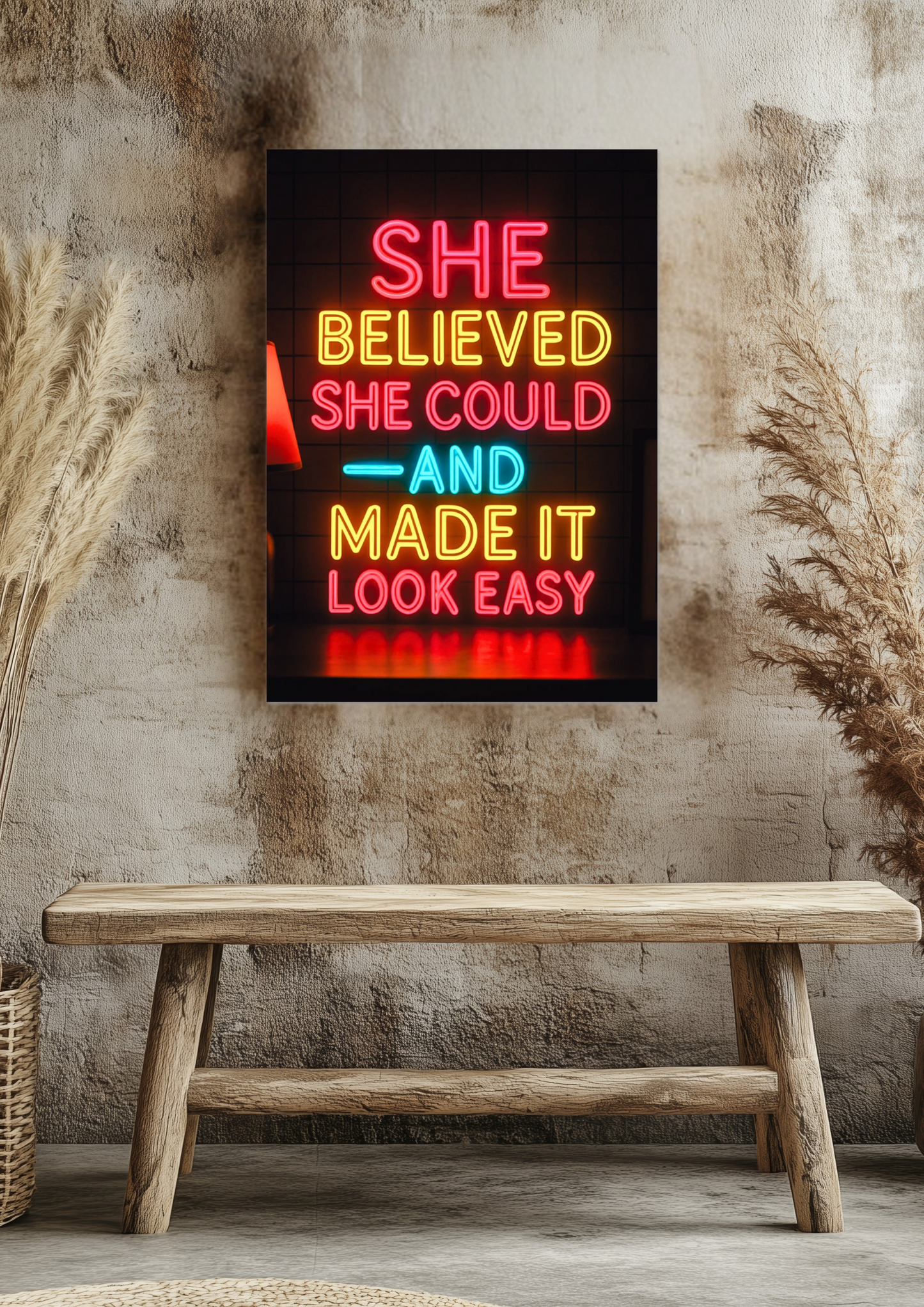 She believed she could Fine Art Poster