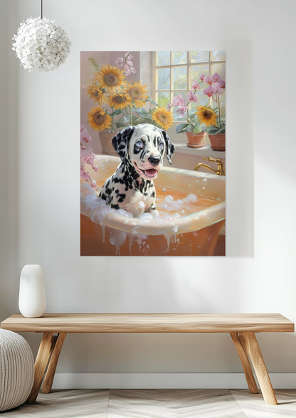 Dalmatian Puppy Fine Art Poster