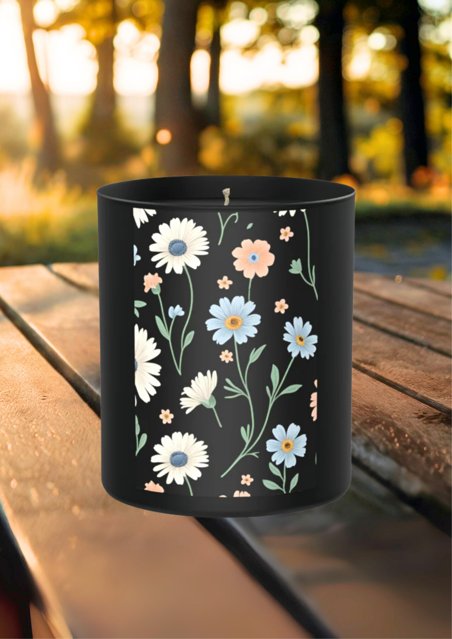 Flower, flirty spells, and midnight walks through wild meadows. 200g Black Candle ‘Dark Noir’