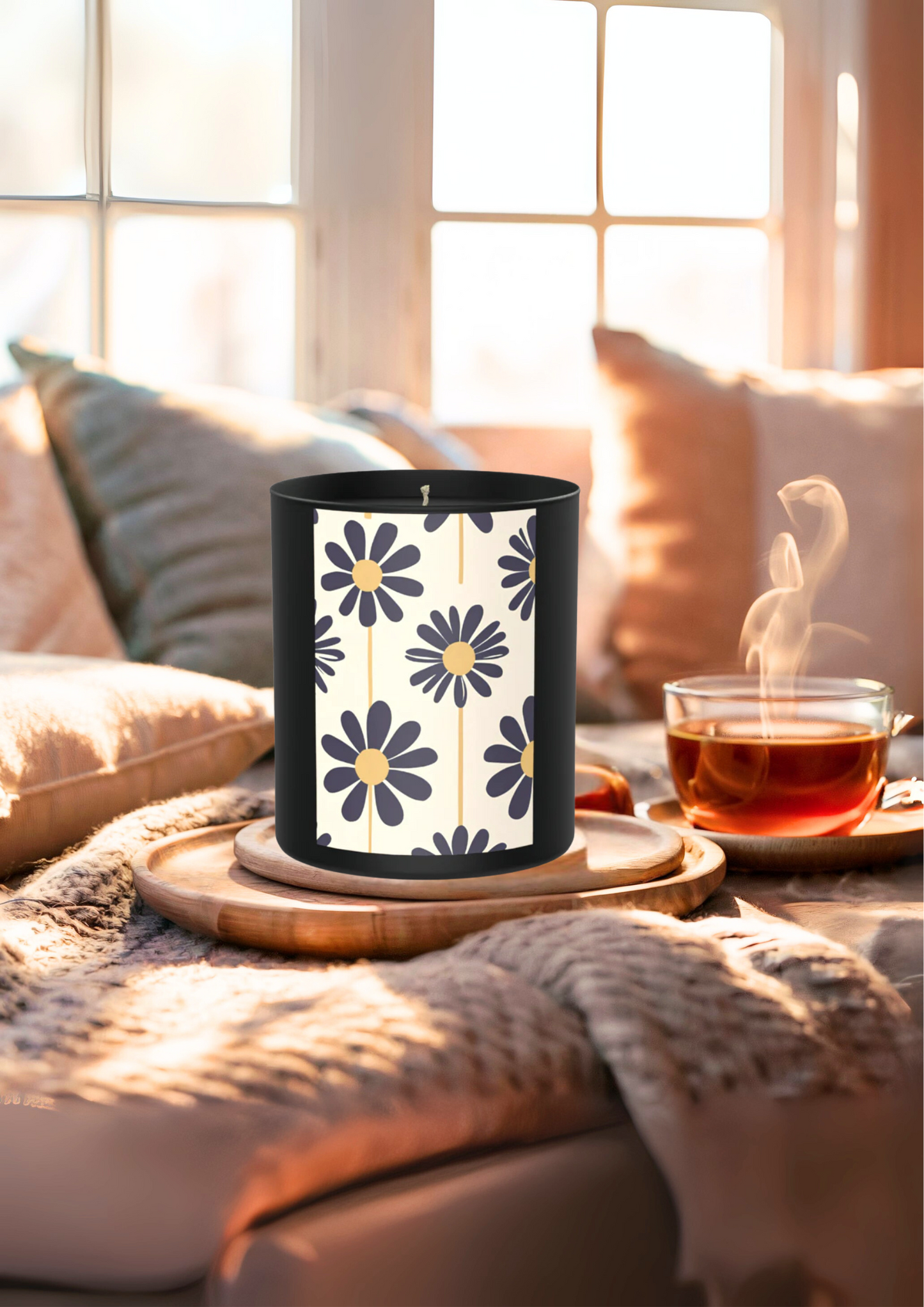 Vintage florals, deep woods, and a little flower power magic. 200g Black Candle ‘Dark Noir’
