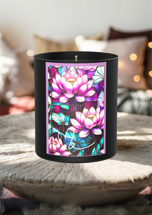 Sacred blooms, ancient woods, and quiet confidence 200g Black Candle ‘Dark Noir’