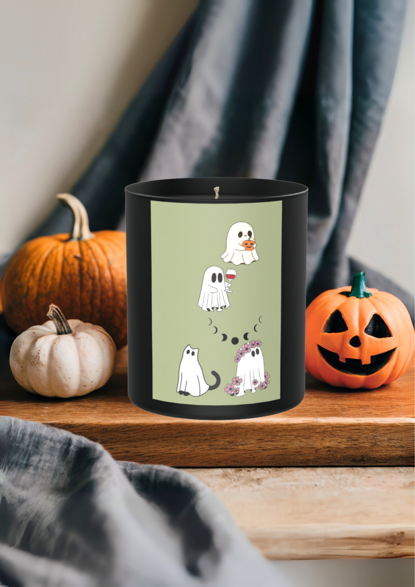 Haunted hugs, moon magic, and ghostly giggles with a side of sass 200g Black Candle ‘Dark Noir’