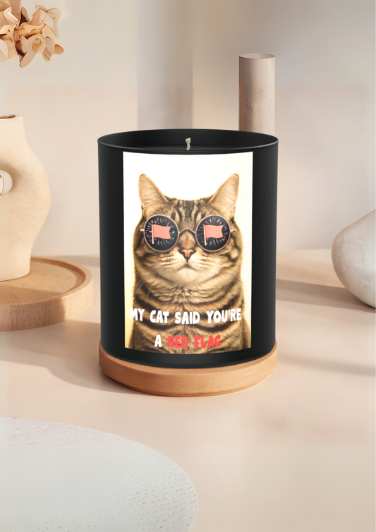 My Cat Said You’re a Red Flag 200g Black Candle ‘Dark Noir’
