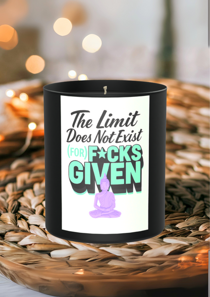 The Limit Does Not Exist (for F*cks Given) 200g Black Candle ‘Dark Noir’
