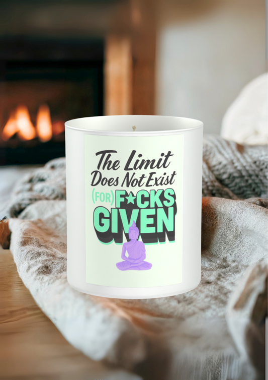 The Limit Does Does Not Exist (for F*cks Given) 200g White candle ‘Sandy Bay'