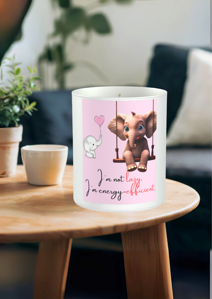 Not lazy elephant 200g White candle ‘Sandy Bay'