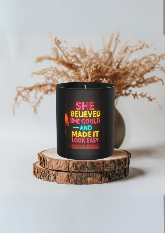 She believed she could 200g Black Candle ‘Dark Noir’