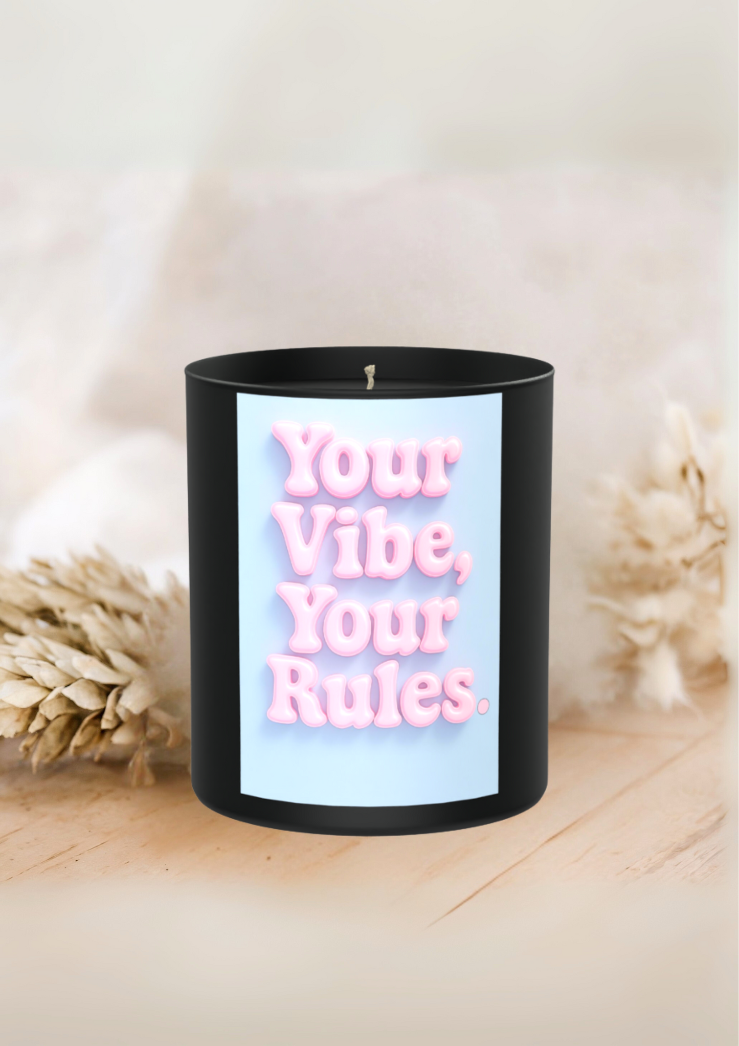 Your Vibe, Your Rules 200g Black Candle ‘Dark Noir’