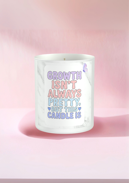 Growth Isn’t Always Pretty, But This Candle Is 200g White candle ‘Sandy Bay'