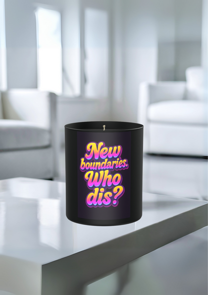 New Boundaries, Who Dis? 200g Black Candle ‘Dark Noir’