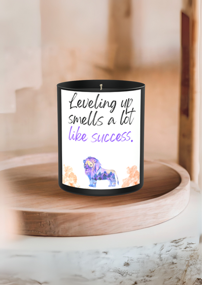 Leveling Up Smells a Lot Like Success 200g Black Candle ‘Dark Noir’