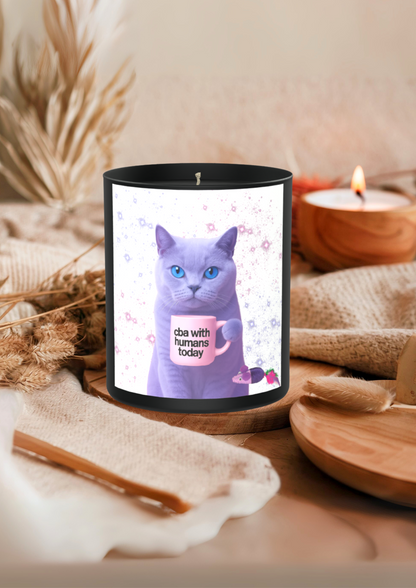 CBA With Humans Today Cat 200g Black Candle ‘Dark Noir’